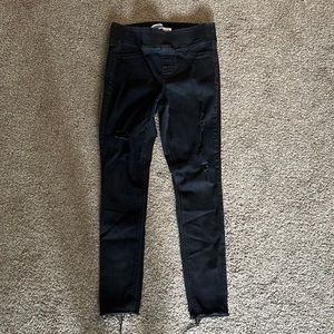 Black old navy size four mid rise jeans